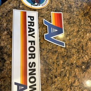 Set of 3 aviator nation bumper stickers from Aspen